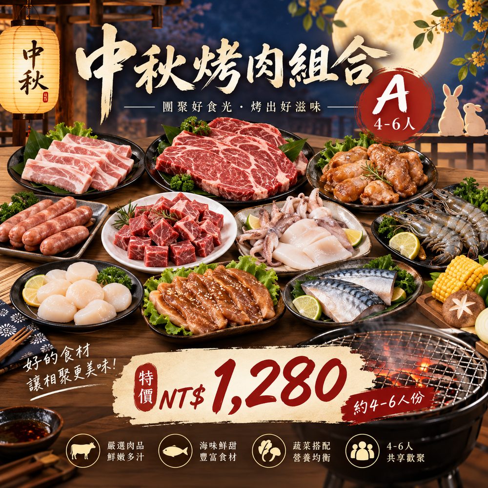 中秋烤肉組合 A（4–6 人）